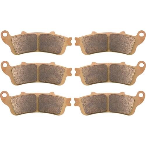 Motorcycle Parts Copper Based Sintered Motor Front & Rear Brake Pads For Honda VTX1800 VTX 1800 C/C1 2002-2008 Brake Disk