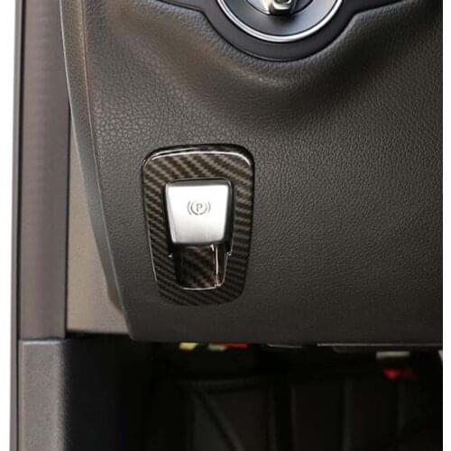 Fit For Mercedes Benz GLC C180L C200 Car Styling Interior Electronic Handbrake Hand Brake Button Switch Cover Trim Sticker