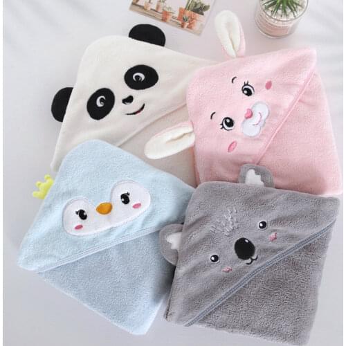 Toddler Baby Hooded Towels Newborn Kids Bathrobe Super Soft Bath Towel Blanket Warm Sleeping Swaddle Wrap for Infant Boys Girls