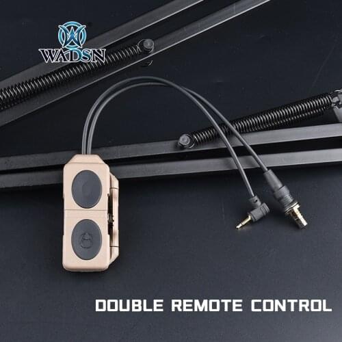 WADSN Remote dual switch Pressure for DBAL A2 PEQ-15 PEQ16 M600 M300 Flashlight Double Switch Button 2.5 Airsoft weapons Weapon