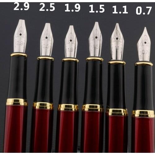 Metal parallel Fountain Pen red golden 388 copperplate calligraphy Gothic art body art Flat Stationery Office school supplies