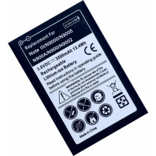 B800BC B800BE Replacment Battery for Samsung Galaxy Note 3 Note3 N900 N9006 N9005 N9000 N900A Internal Batteries Accumulator
