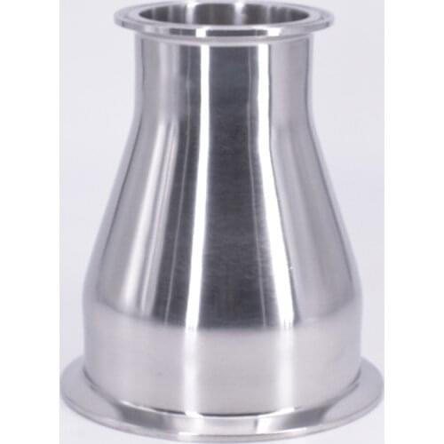 102mm to 63mm Pipe OD 4" to 2.5" Tri Clamp Reducer SUS 304 Stainless Sanitary Pipe Fitting Homebrew
