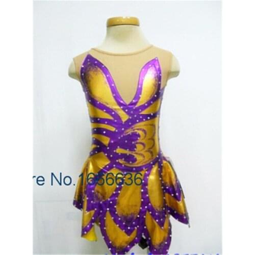 2016 Custom Ice Skating Dresses For Girls New Brand Vogue Figure Skating Competition Dress For Women DR3039