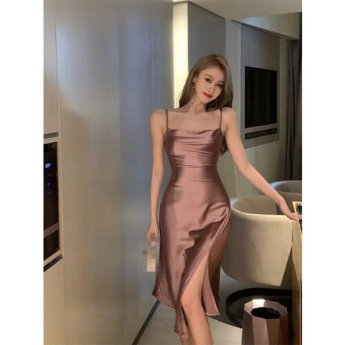 ZC3443 2021 summer new women fashion sexy temperament show breast irregular wrapped buttock dress cheap wholesale