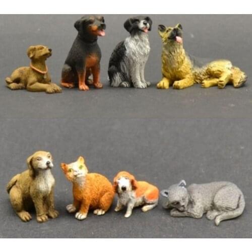 1/35 scale miniatures Animals Dogs 8 sand table model of the scene Resin Model Kit figure Free Shipping