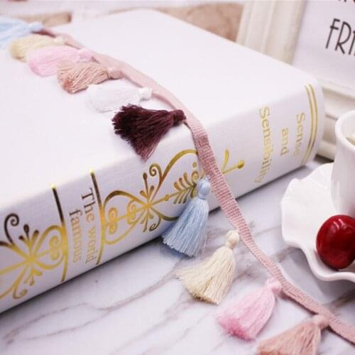 10yards (3.5cm) Embroidery Jacquard Lace Ribbon Handmade Tassel Minority Ribbon Clothing Garment Accessories Curtains Decoration