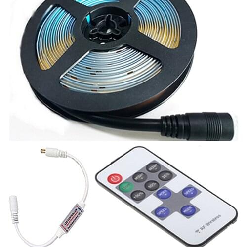 DC12V COB LED Strip Light RF 11Keys Dimmable Remote controller Set светидиодная лента Light Flexible 384LEDs/m COB Lamp