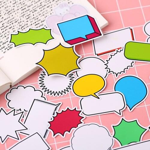 23pcs Cute Self-made Handwritten dialog set stickers Laptop Luggage Styling Skateboard Motorcycle Vinyl Decal Graffiti Punk cool
