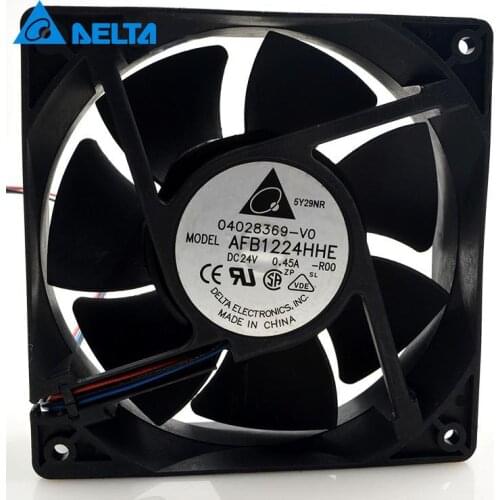 1pcs AFB1224HHE 12CM 120MM 1238 12038 120*120*38MM 24V 0.45A cooling fan