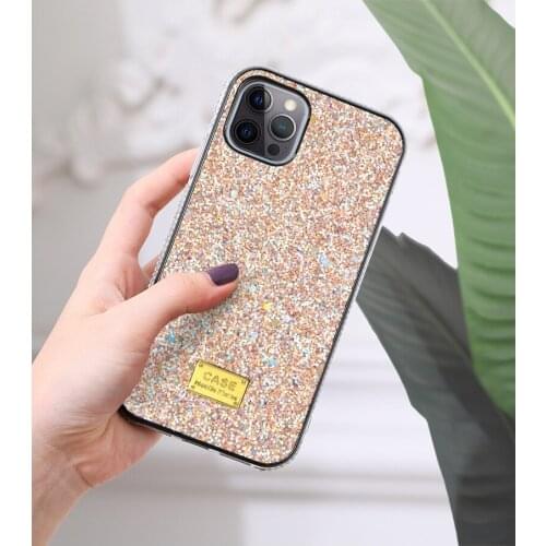 10pcs Glitter Bling Diamond Rhinestone CellPhone Case For iPhone 12 Pro mini XS Max 11 XR 8 7 Plus Cases Protective Cover Covers