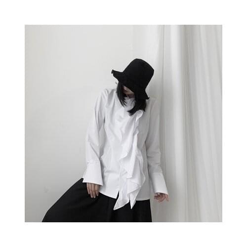 IKKB Women's Ruffle Shirts