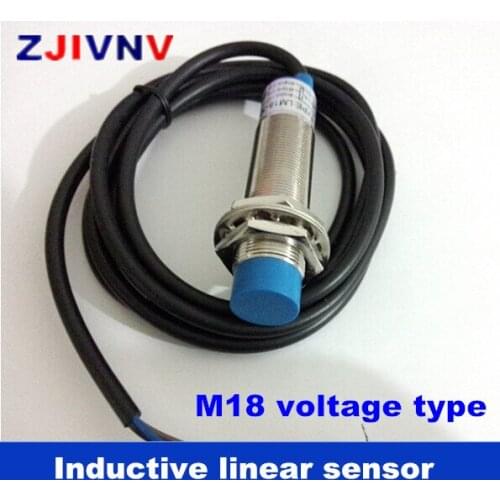 M18 Inductive linear sensor proximity switch Voltage type non-flush type detect distance 8mm