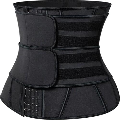 Waist Trainer Corset 13 Steel Boned Cincher Sauna Sweat Faja Sport Girdle Slimming Shaper Abdominal Trimmer Belt Straps Modeling