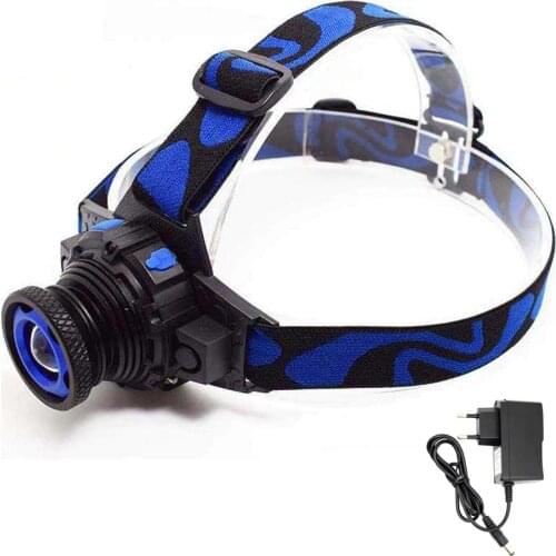 Rechargeable Headlamp Frontal LED Running Light Waterproof Q5 LED Headlight Built in Battery Head Lamp Zoom Flashlight Forehead