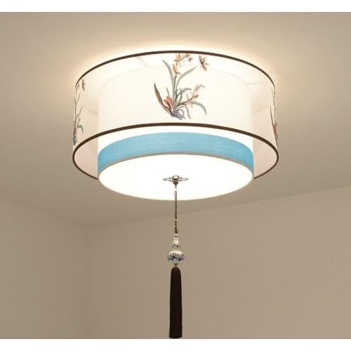 Ceiling lamp modern minimalist creative Chinese style bedroom lamp led study dining room lamp Chinese style lamp