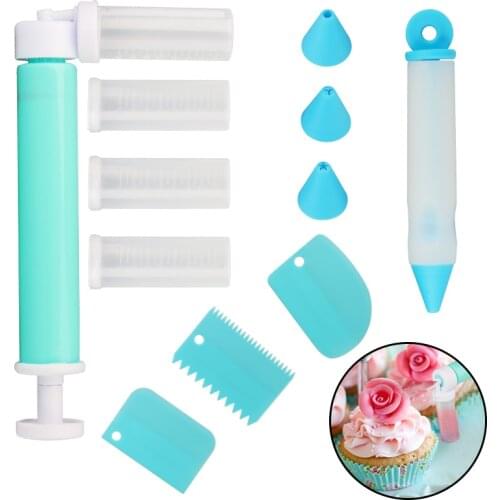 Manual Spray Guns+Decorating pen+Scraper Cake Coloring Duster Baking Cake Spray Tube Baking Tool Cake Baking ManualTools