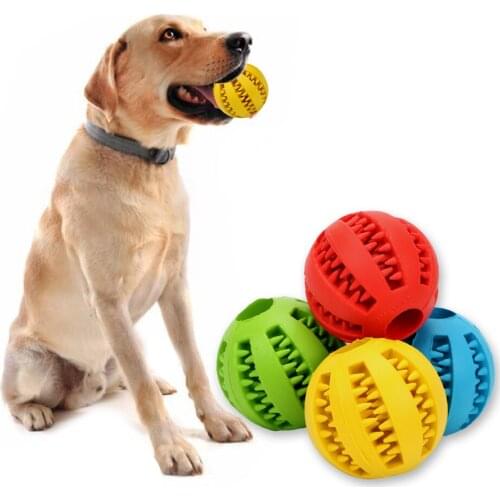 Tooth Cleaning Balls Dog Toy Interactive Rubber Ball Dog Chew Toy 5cm Diameter Pet Dog Cat Puppy Elasticity Teeth Ball