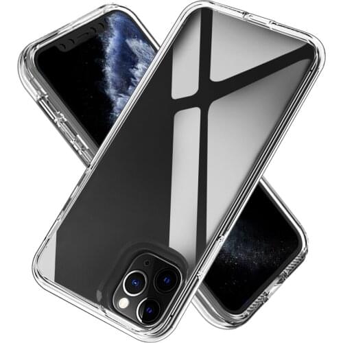 Transparent Case For iPhone 11 Pro Max Ultra Slim Soft TPU Silicone +Hard PC Back Cover For iPhone Xr X Xs Max 8 7 6 s Plus