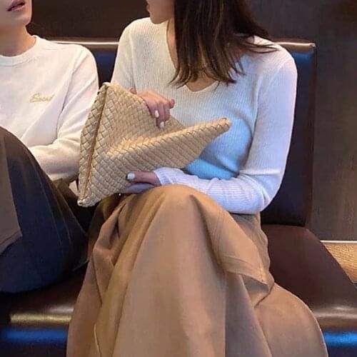 Twisted Clutch Bag Crisscross Leather Purses And Handbags Luxury Handbags Women Bags Designer Evening Bag Handbag Purse For Girl