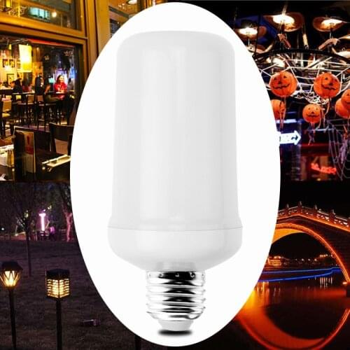 E27 Flickering Flame Led Bulb Wall Light Outdoor Energy Saving Lamp Home Garden Street Lights Led Bules E 27
