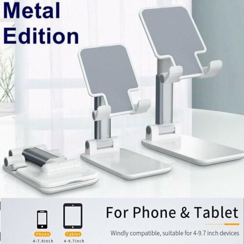 Universal Metal Desktop Mobile Phone Tablet Stand Height Adjustable Tablet Desktop Holder Stand Mobile Phone For iPad iPhone
