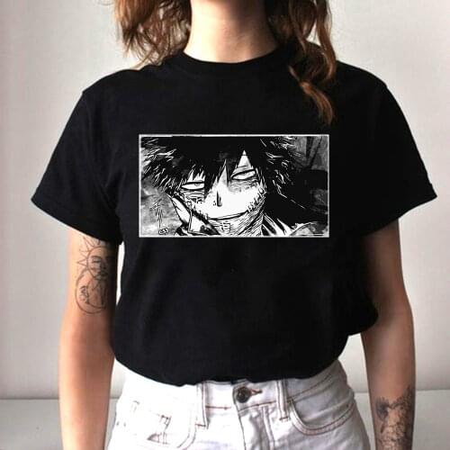 Anime My Hero Academia Dabi Eyes Printed Women Short Sleeve T Shirt Tops Unisex