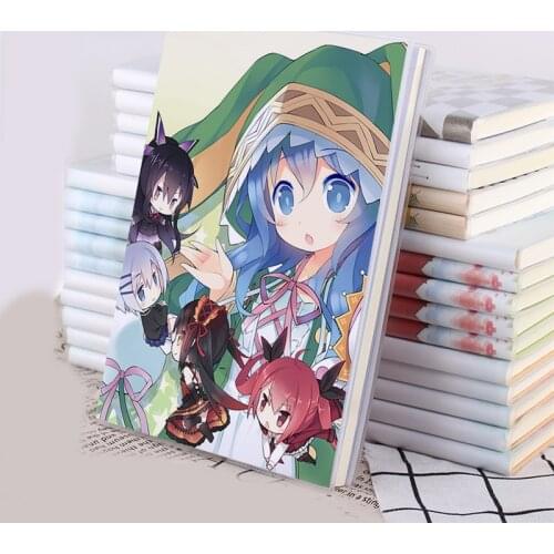 1pcs Anime DATE A LIVE Cartoon Tokisaki Kurumi Notebook Notepad Journal Diary Stationery Cosplay Prop Boy Girl Gift