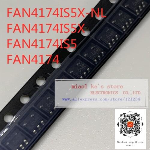 [ 10pcs-50pcs ] 100%New original: FAN4174IS5X-NL FAN4174IS5X FAN4174IS5 FAN4174 - IC OPAMP VFB 1 CIRCUIT SOT23-5/SC-74A/SOT-753