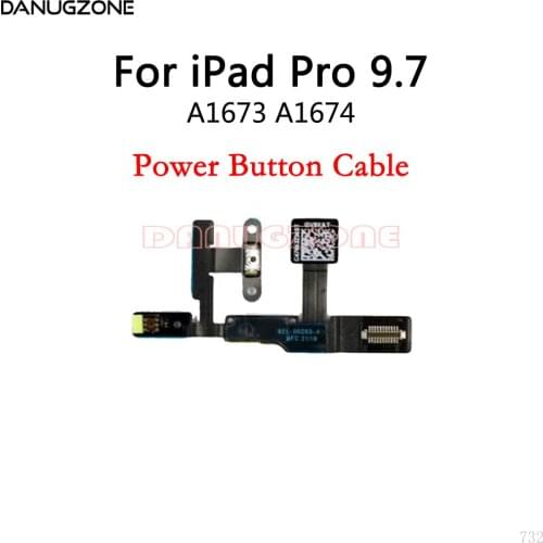 10PCS/Lot For iPad Pro 9.7 A1673 A1674 Power Button Switch & Volume Up / Down On / Off Button Flex Cable