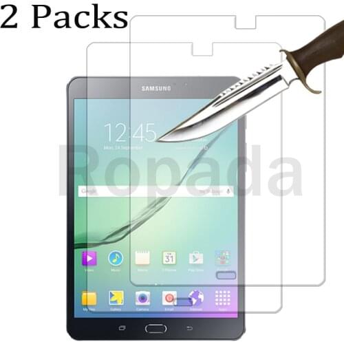 2 Packs for Samsung galaxy tab S2 8.0 SM-T710 SM-T715 Tempered glass screen protector 2.5D 9H 0.33 tablet front cover film
