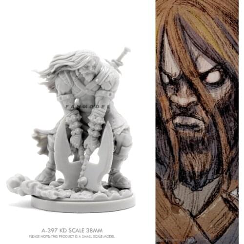 38mm Resin model kits DIY toy Beauty Soldier self-assembled A-397