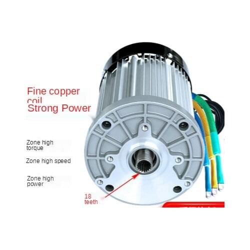 48V 60V 72V 2200W battery electric tricycle scooter four-wheeler high-power DC brushless differential motor
