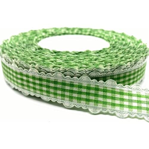 5Yards/lot 18mm Cotton Ribbon Lace Handmade Design Printed Cotton Ribbons For Wedding Christmas Decoration DIY Sewing Fabric #06