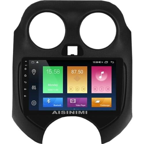 AISINIMI Android 10 Car Dvd Player navigation For Nissan March 2010-2013 car radio Car Audio Gps Multimedia Stereo Monitor