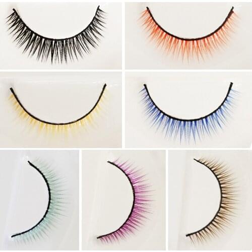 BJD doll imitation eyelashes are suitable for 1/3 1/4 1/6 fashionable versatile super dense eyelashes in colors of blue yellow