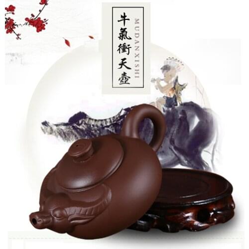 Yixing Purple Sand Pot Teapot Flushing Household Purple Crested Mud Pure Hand-made Filtered Teapot Kung Fu Teaware