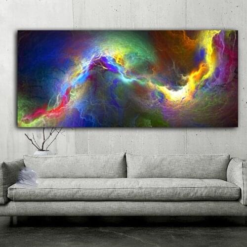 CHENFART Colorful Art Cloud Landscape Oil Painting Abstract Canvas Picture Wall Art For Living Room Home Decor no Frame