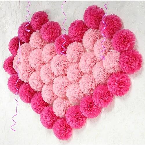 30 Colors 10" Flower Pom Poms Ball Tissue Paper Pom Poms 25 cm Balls -Weddings- Birthday-Decorations-Baby Shower-home decor