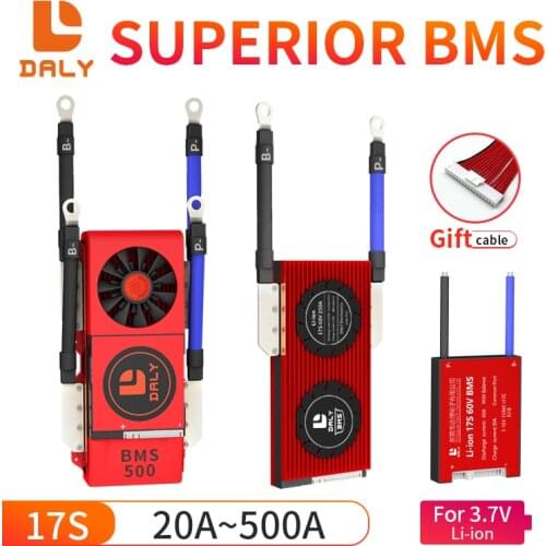 Daly Smart BMS 16S 48V LiFepo4 Battery 150A 200A 250A Bluetooth+485 to USB device +CAN+NTC +UART For Electric Car E-Bike Scooter