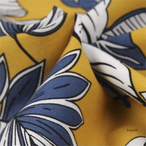 European and American style cotton printed handmade diy fabrics, popular clothing fabrics, half price
