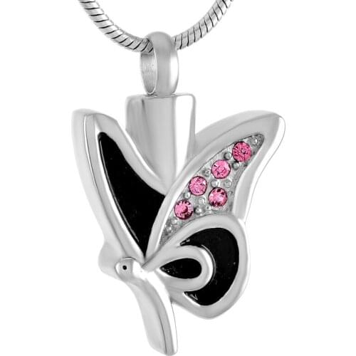 IJD9518 Angel Fairly Stainless Steel Cremation Jewelry Pendants Hold Human Ashes Holder Keepsake Memorial Urn Necklace +Funnel