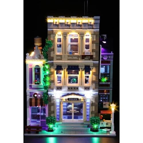 LED Light Up Kit For Police Station 10278 Creator Expert Buildings Model Brick Built(Not Include The Lego Set)