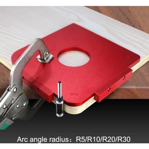 Round Corner Jig Templates R5 R10 R20 R30 Wood Routers Jig Radius Quick-Jig Router Table Bit Woodworking Tools