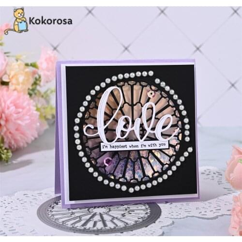Kokorosa Round Wreath Cutting Dies Metal Dies Scrapbooking Album Card Making Embossing Stencil Diecuts New 2021