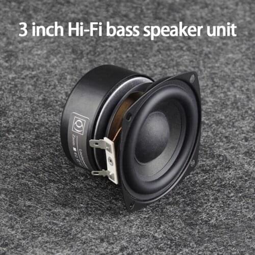 KYYSLB AS-30LF01 25W 4-8ohm 3 Inch Bass Speaker Unit Subwoofer Large Stroke High Compliance Speaker Small Steel Gun Bass Speaker