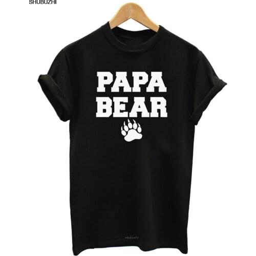 PAPA BEAR FARTHERS DAY DAD TO BE HUSBAND BOYFRIEND DADDY GIFT IDEA T SHIRT T Shirt Men Tees Brand Clothing Funny sbz8253