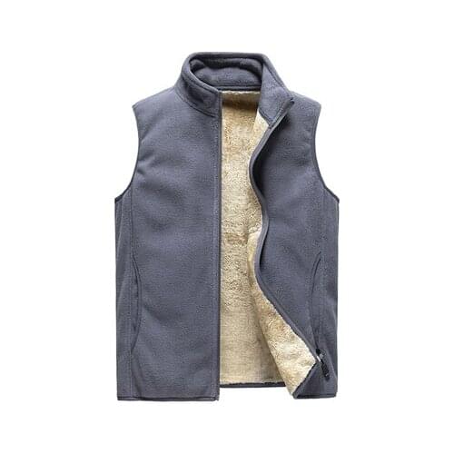 Mens Vests Casual Winter Fleece Warm Waistcoats Fashion Thermal Vests Sleeveless Jackets Windbreaker Vests Clothing 8XL