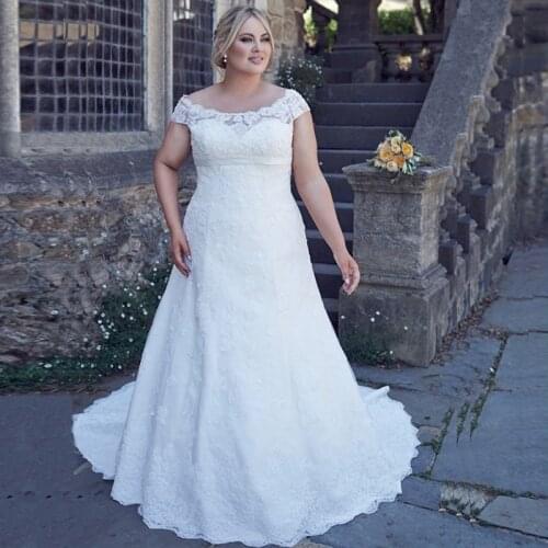 New Plus Size Wedding Dresses White ivory Sexy Backless Lace Appliques Tulle Lack Up Back Wedding Bridal Gown vestido de noivas