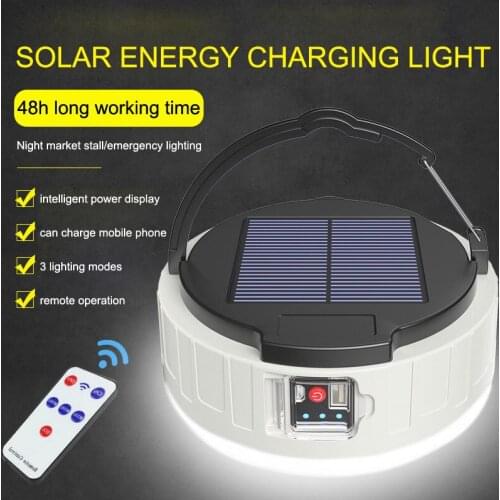 New Design Household LED Solar Bulb Light USB Rechargeable Power Failure Emergency Lamp Portble Lantern for Night Market Stall